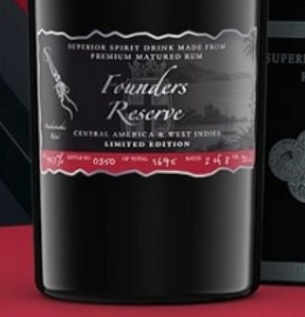 A.H.Riise XO Founders 4 dark red 2023 Teil 4 Reserve 0,7l 45,1% vol. Rum limited rot Schn?ppchen – Bild 4