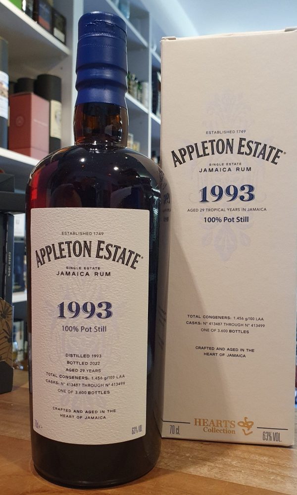 Appleton 1993 Hearts Collection Jamaica Rum 0,7l 63% vol. Jetzt online