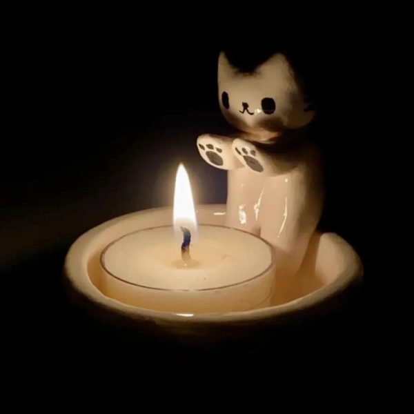 Bougeoir chat mignon Online – Bild 3