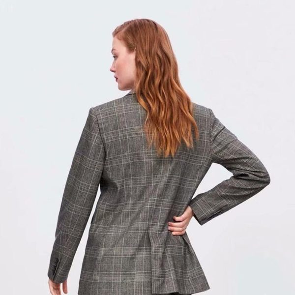 Veste de costume décontractée Blazer à carreaux Angebot – Bild 3