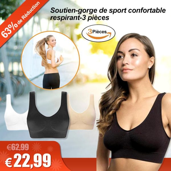 Soutien-Gorge de Sport Confortable Respirant-3 Pièces Online-Schn?ppchen