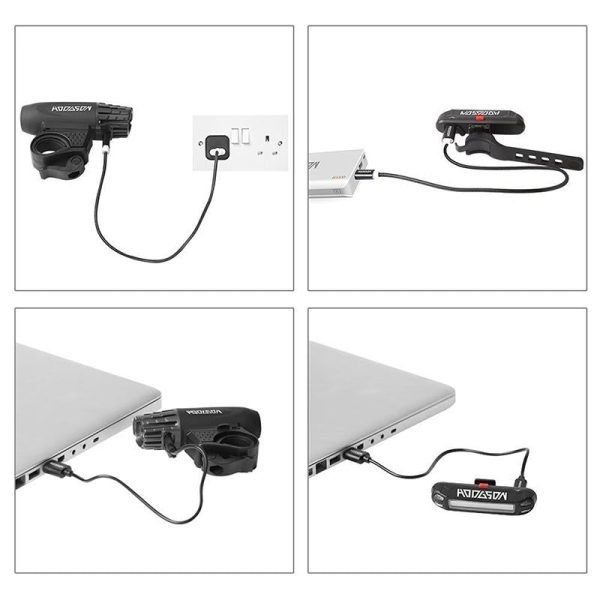 Lampe de Vélo Rechargeable USB Mode – Bild 4