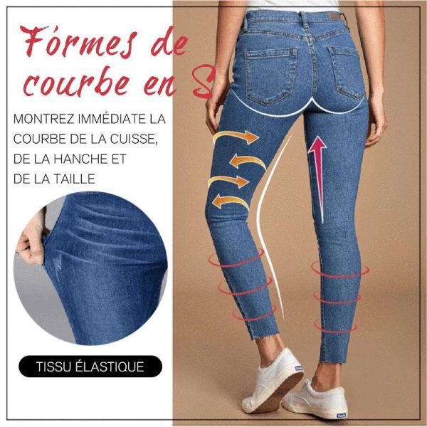 (?LIVRAISON GRATUITE) - Leggings Jean Slim Extensible pour Femmes Angebot – Bild 3