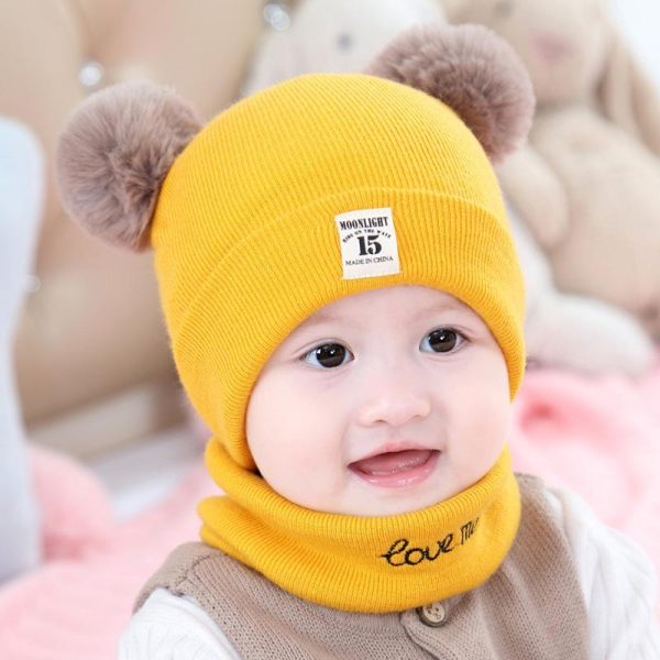 Ciaovie™ Chapeau et Écharpe Chaud Hiver Pour Bébés Angebot – Bild 5