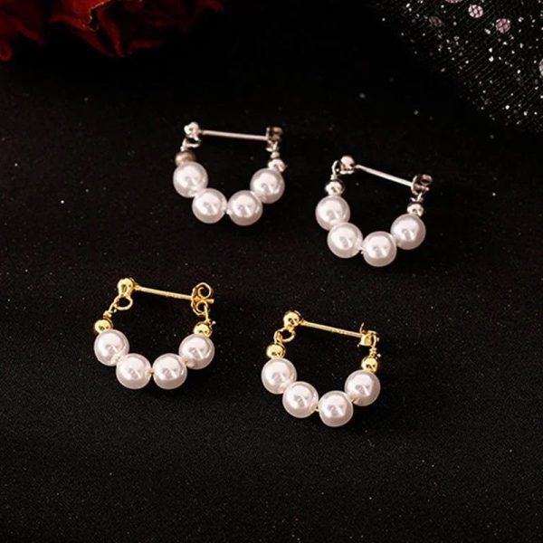 Boucles d oreilles élégantes en perles Angebot – Bild 4