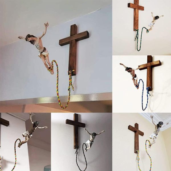 Décoration religieuse de Jésus de saut à l élastique Online-Schn?ppchen