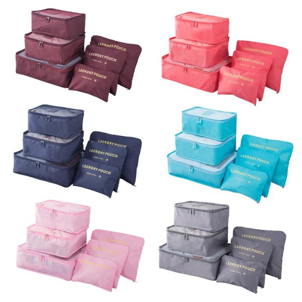 6 PCS Sacs D’Emballage De Bagages En Cube Rangement Voyage Verkauf – Bild 3