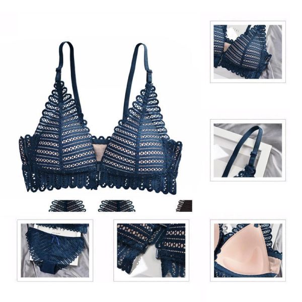 Soutien-gorge Respirant en Dentelle Agrafes Devant Online-Verkauf – Bild 3