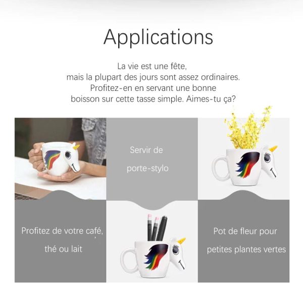 3D Licorne Tasse de Sensible à la Chaleur Online-Schn?ppchen – Bild 5