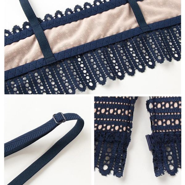 Soutien-gorge Respirant en Dentelle Agrafes Devant Online-Verkauf – Bild 5